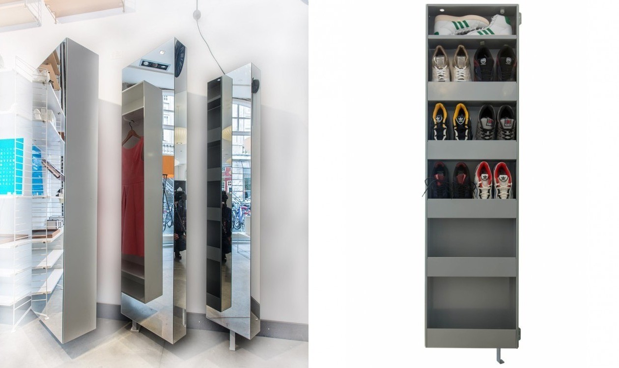 Skoskab med drejefunktion spejle casashopping