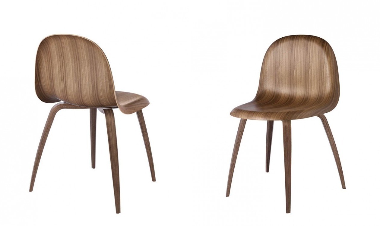 3D Dining Chair Amerikansk valnød 3D Dining Chair Amerikansk valnød